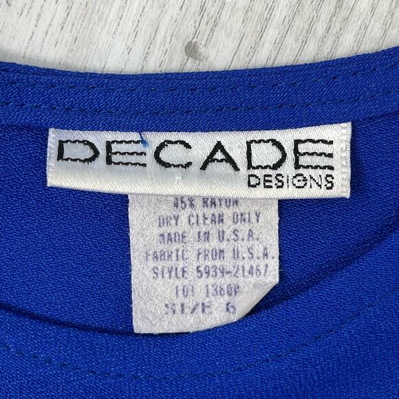 Vintage Y2K Sleeveless Crew Neck Knee Length Sheath Dress Size 6P Petite - Picture 6 of 14